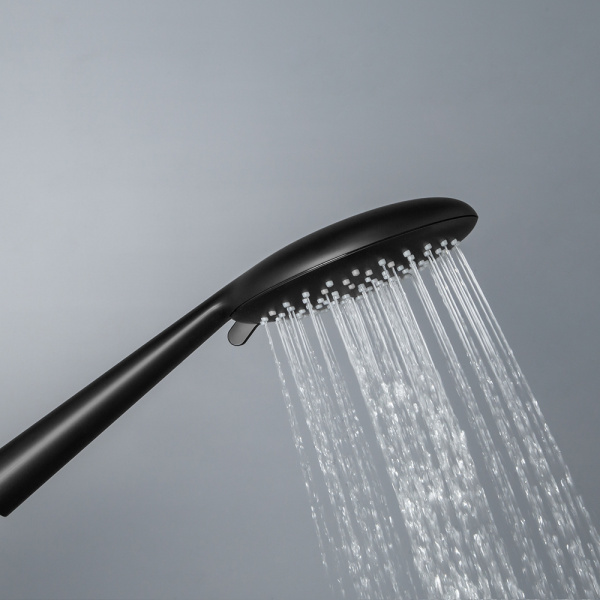 Душевой комплект AVS Termo 4в1 круглый, черный матовый