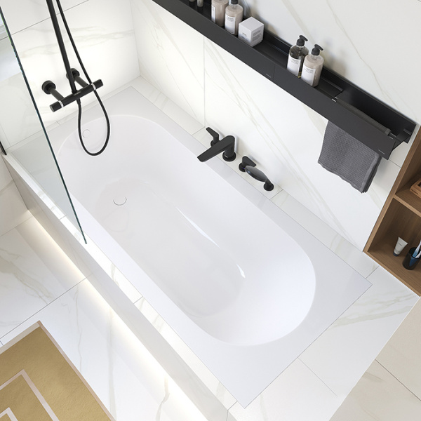 Ванна из искусственного камня Umy Home Lofo Gelcoat 180x80 белая