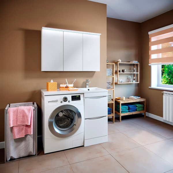 Тумба с раковиной Runo Орион 00-00000145+00-00001120 105 правая