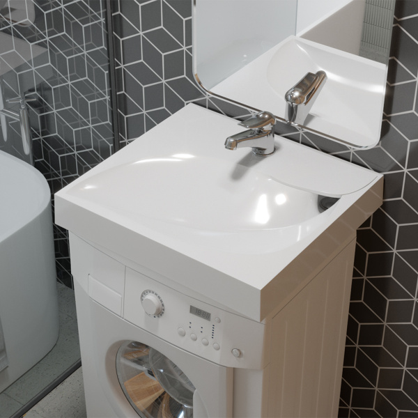 Раковина Madera List 4627173210546 60x54,5 белая с кронштейнами