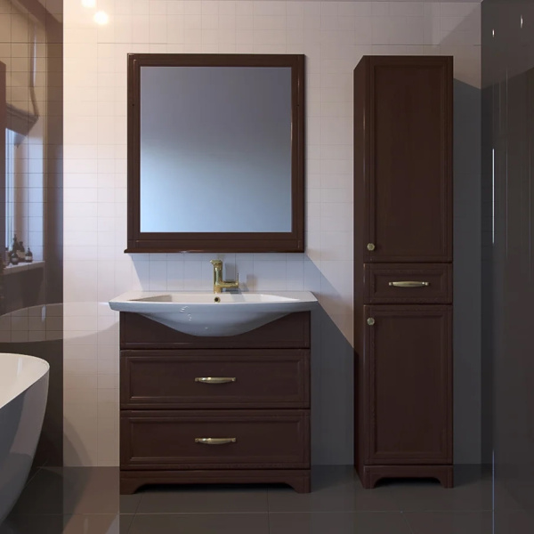 Зеркало ASB Wood Line Берта 85 темный орех