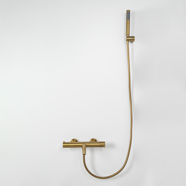 Смеситель для ванны с душем AVS Slimmer брашированное золото