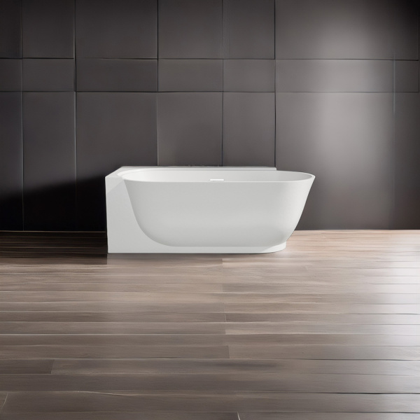 Акриловая ванна Wasser Leben Muritz 170х80 L белая с донным клапаном