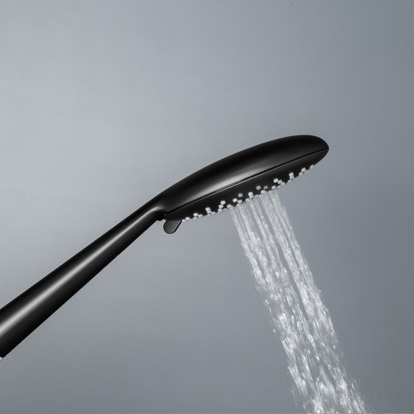 Душевой комплект AVS Termo 4в1 круглый, черный матовый