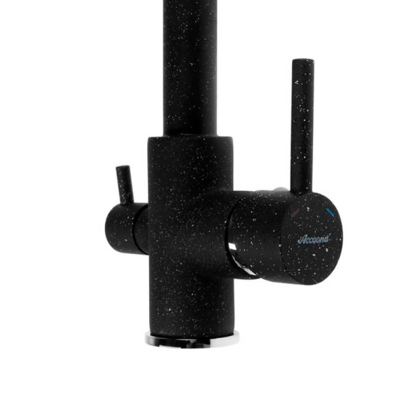 Смеситель для кухни Accoona A5179-4F черный матовый