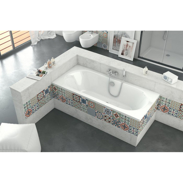 Акриловая ванна Excellent Oceana Slim 170x75 белая, без каркаса