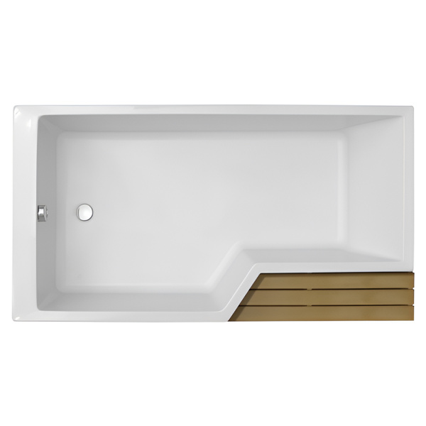 Акриловая ванна Jacob Delafon Bain Douche Neo 160х90 L белая без каркаса