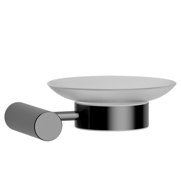 Мыльница подвесная AVS Slimmer с чашей, оружейная сталь